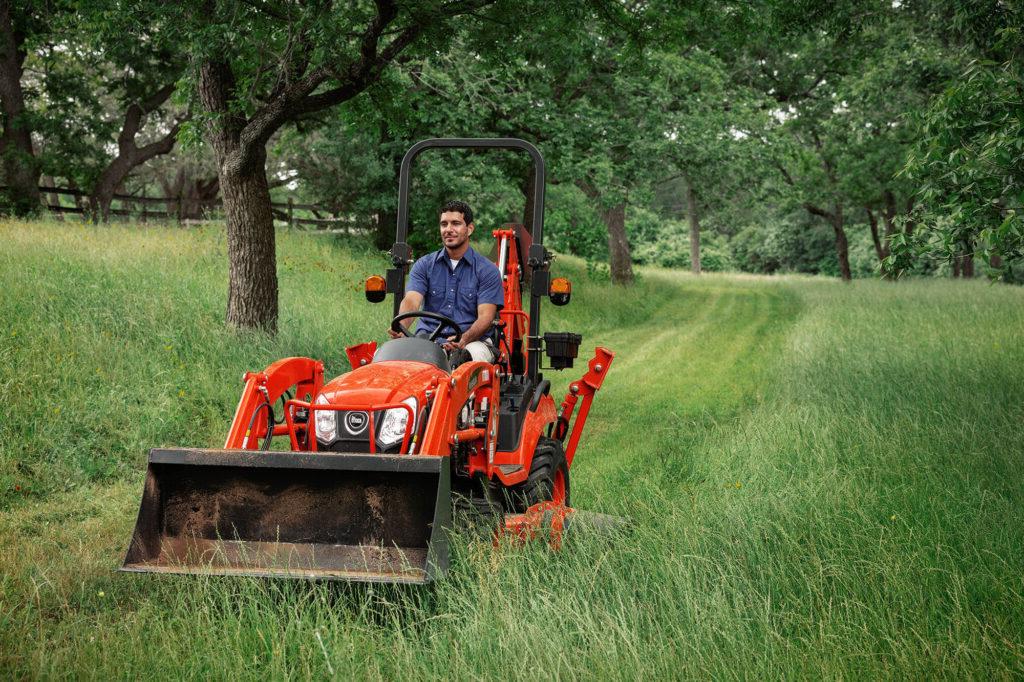 Grounds maintenance with a compact tractor from Kioti